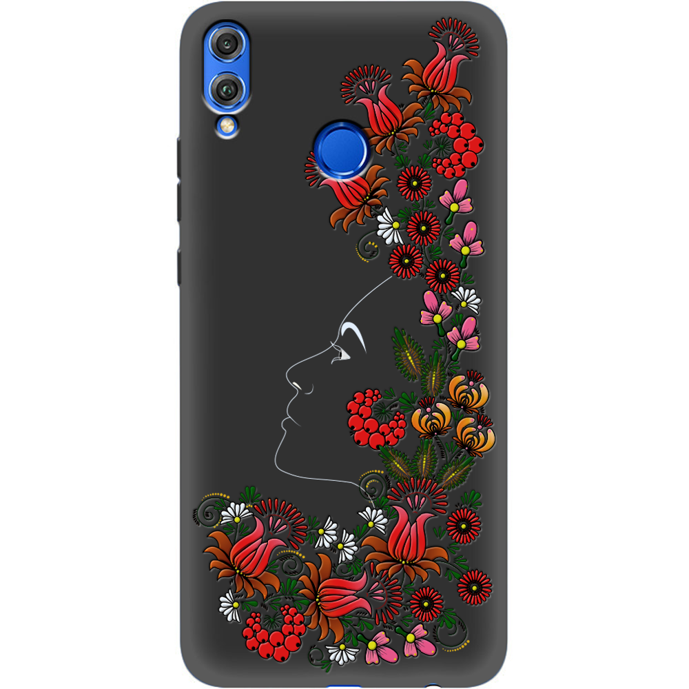 Чохол Boxface Honor 8x 3D Ukrainian Muse Чорний силікон (35419-bk64-35500)