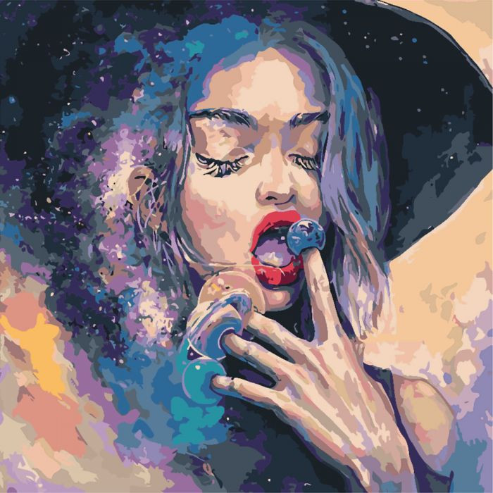 Картина по номерам Владычица вселенной 40х40 см (KHO4508)