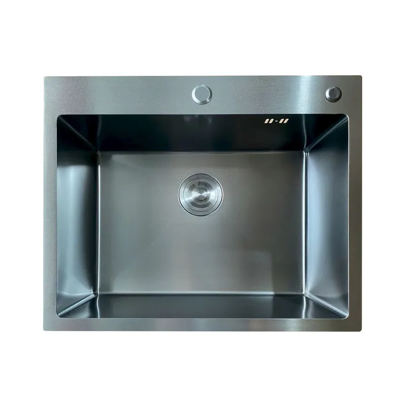 Мийка для кухні MIXXUS MH6050 Micro Decor Black з нержавіючої сталі Чорний (MI8223)