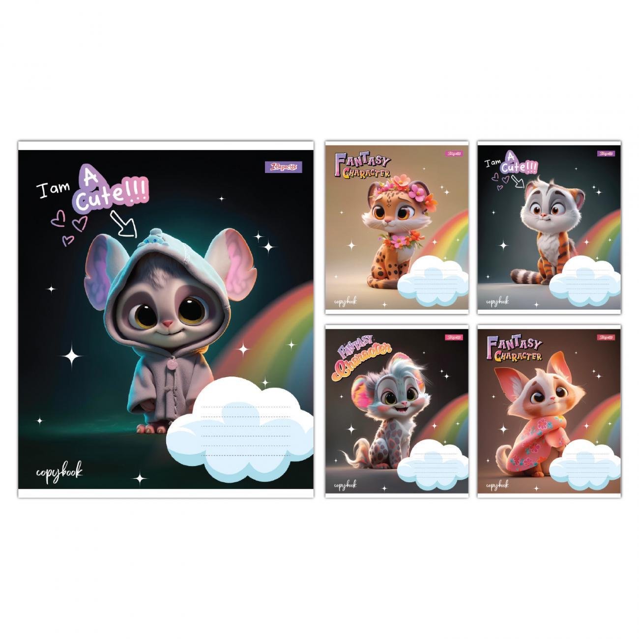 Зошити учнівські 1 вересня Fantasy Character в лінію 12 арк. 25 шт. (MTT-198942)