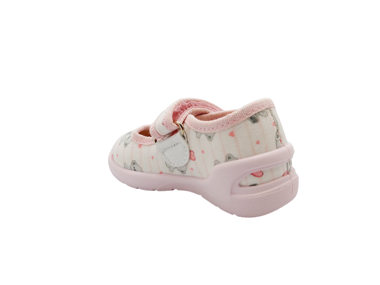 Тапочки для дівчаток Natur 360-712/22 на липучках р. 22 Рожевий - фото 3