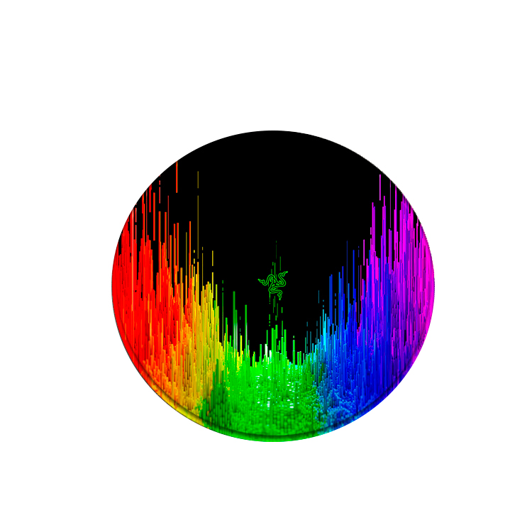 Коврик тканевый RAZER 7 круглый с прошивкой 3х200x200 мм (YUT_V7534)