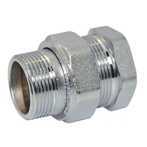 Сгон американка прямая никелированная Pattaroni 1 1/4" внутренняя-наружная резьба под прокладку (F803NR005)