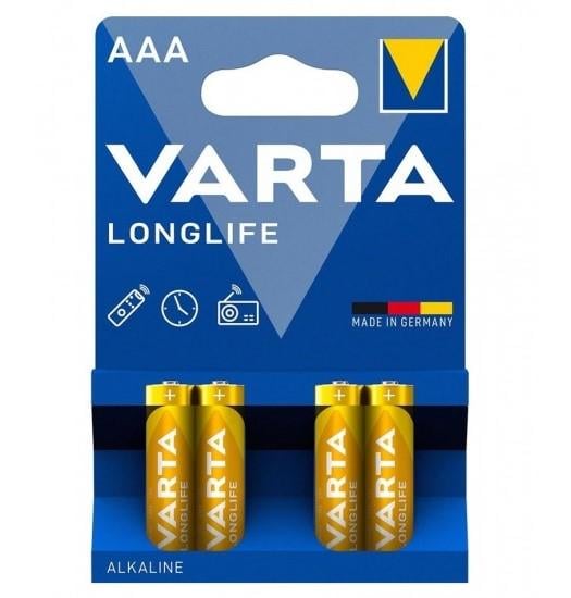 Батарейка Varta Longlife AAA 1,5-1,55V 4 шт. (26938222)