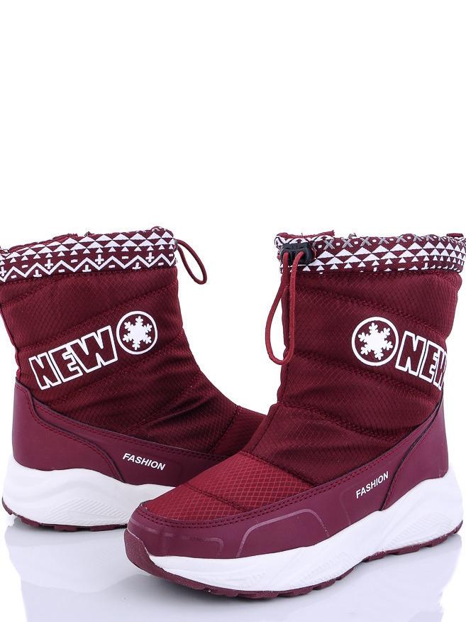 Дутики на шерсти Caroc 797Q р. 38 Бордовый