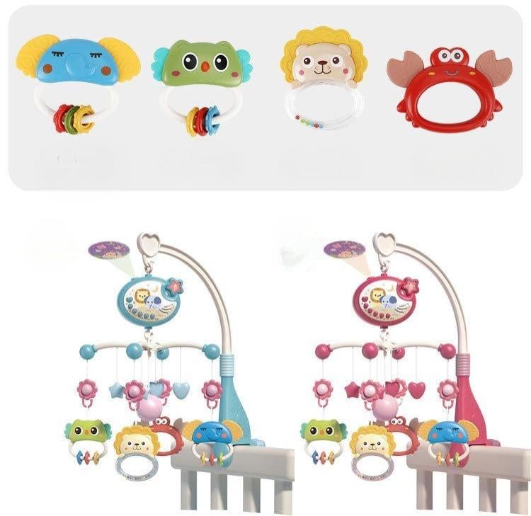 Мобіль музичний 3в1 з нічником проектором та пультом управління - фото 2 Мобіль музичний 3в1 з нічником проектором та пультом управління - фото 2