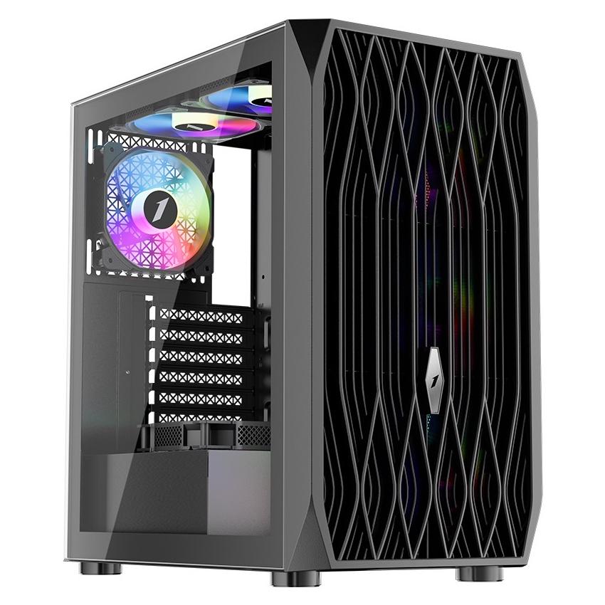 Корпус для ПК 1stPlayer AY7-BK-4F1 FRGB no PSU Black (26938602)