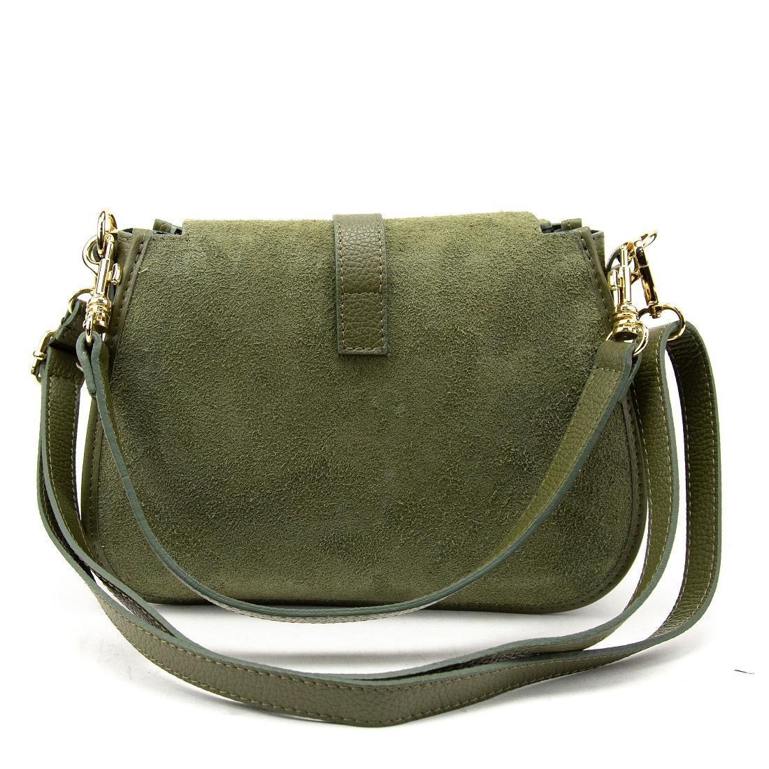 Сумка жіноча замшева Firenze Italy F-IT-9895OL Оливковий (2776862195) - фото 5 Сумка жіноча замшева Firenze Italy F-IT-9895OL Оливковий (2776862195) - фото 5