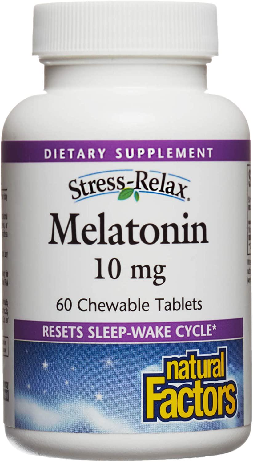 Мелатонін Natural Factors Stress-Relax Melatonin 10 mg 60 таблеток