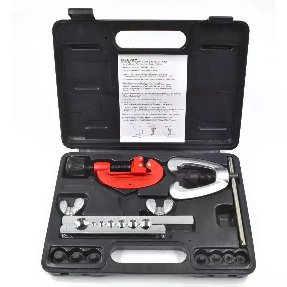 Набор для развальцовки тормозных трубок AL-FA AL10500 10 предметов диаметр 5-16 мм Набор для развальцовки тормозных трубок AL-FA AL10500 10 предметов диаметр 5-16 мм