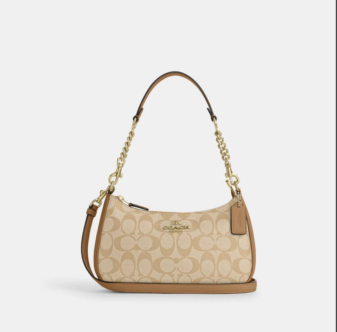 ᐉ Сумка жіноча Coach Teri Shoulder Bag In Signature Canvas CA548