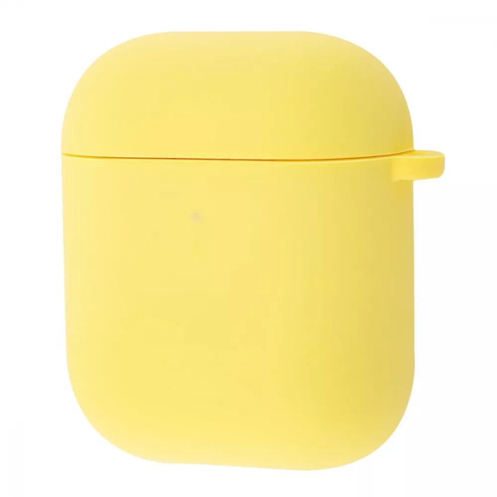 Чехол для наушников Silicone Case Full for AirPods 1/2 Yellow (589134)