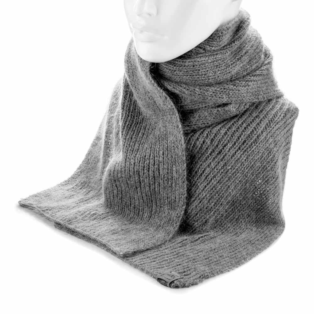 Шарф жіночий ангоровий теплий Atrics S901 м'який тонкого в'язання Сірий - фото 1