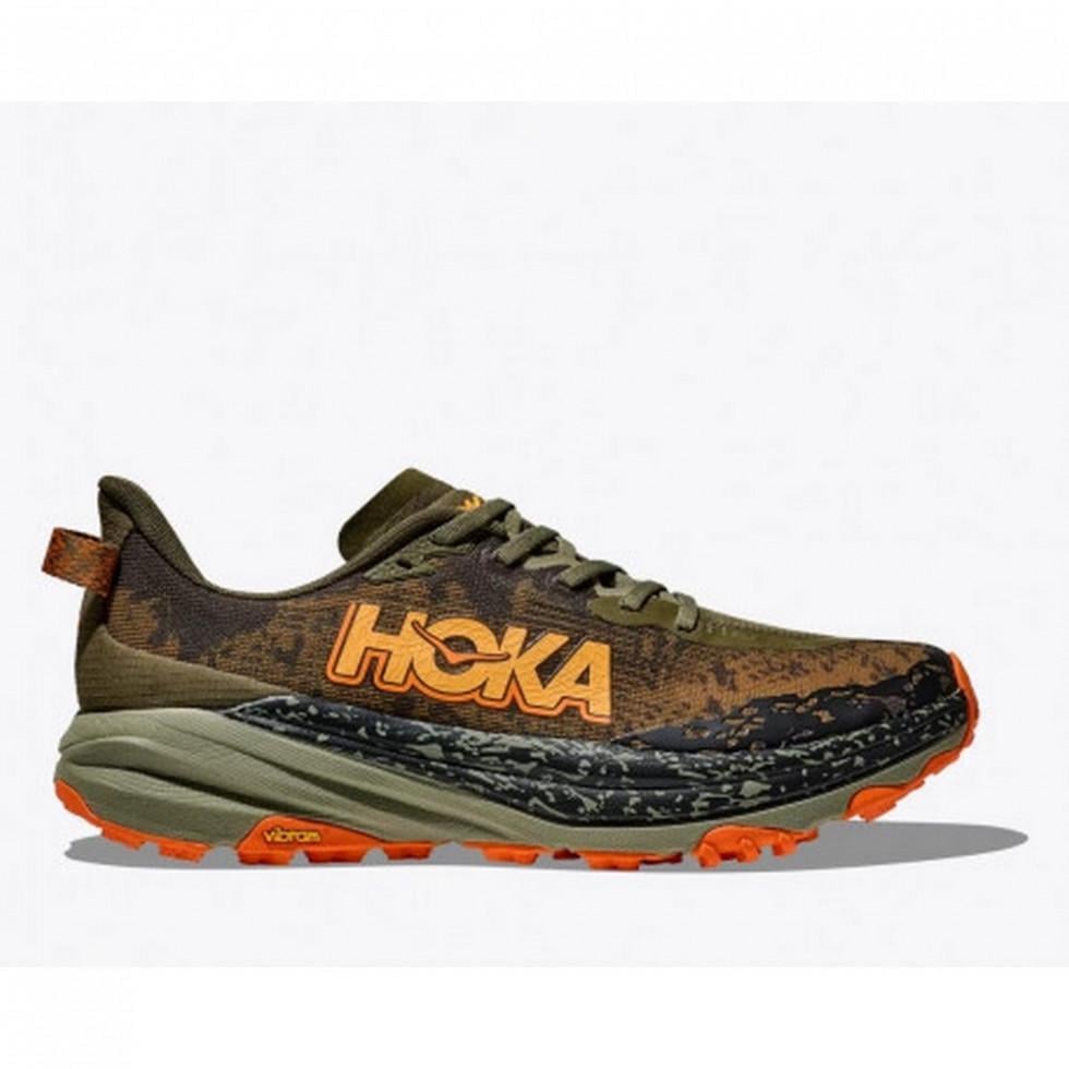 Кроссовки мужские для бега Hoka One One M SPEEDGOAT 6 1147791-AQL р. 44 2/3 Коричневый