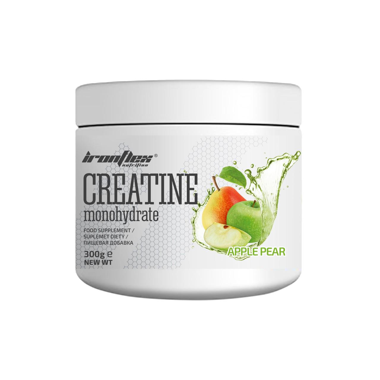 Креатин IronFlex Creatine Monohydrate Apple pear 300 g