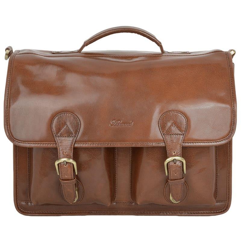 Портфель мужской кожаный Ashwood 8190 Chestnut (8190 CHESTNUT)