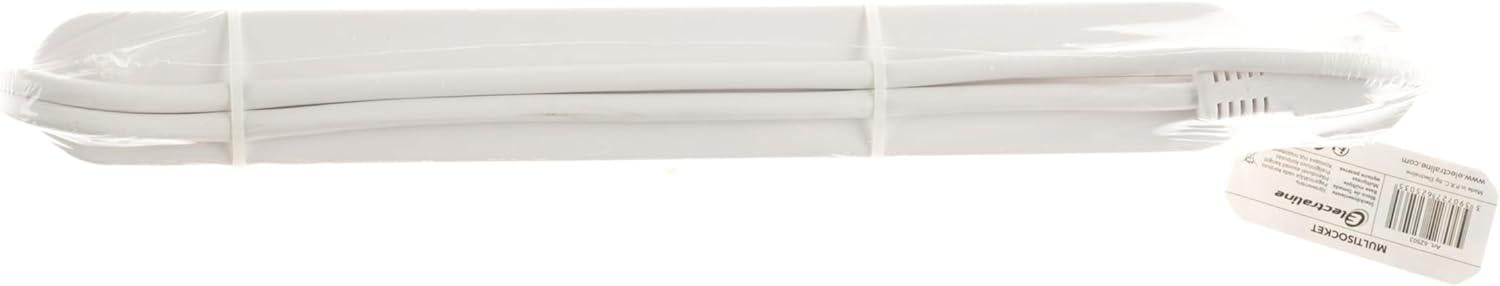 Удлинитель Electraline с защитой с заземлением 6 розеток 1,5 м 16A Индивидуальные выключатели 3х1 мм² Белый - фото 5