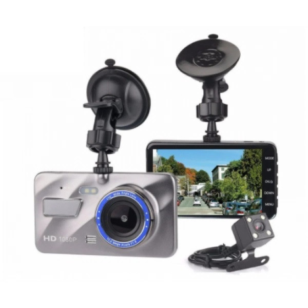 Видеорегистратор сенсорный DVR-A10TP 4" Full HD с выносной камерой заднего вида (DVR-A10TP) - фото 2 Видеорегистратор сенсорный DVR-A10TP 4" Full HD с выносной камерой заднего вида (DVR-A10TP) - фото 2