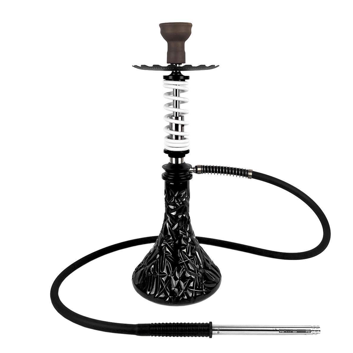 Кальян Hookah Trumpet Rider S White колба Crystal Black