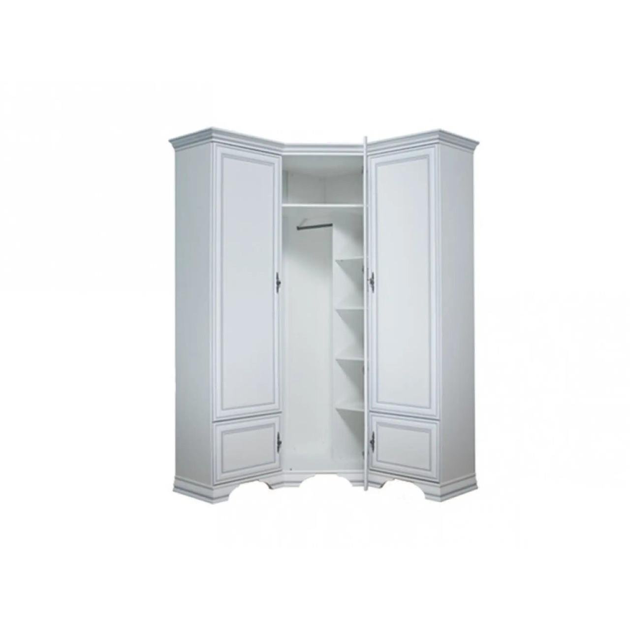 Шафа кутова з дзеркалом ВМК Кентукі SZFN5D Білий альпійський (GRB-1766) - фото 3 Шафа кутова з дзеркалом ВМК Кентукі SZFN5D Білий альпійський (GRB-1766) - фото 3