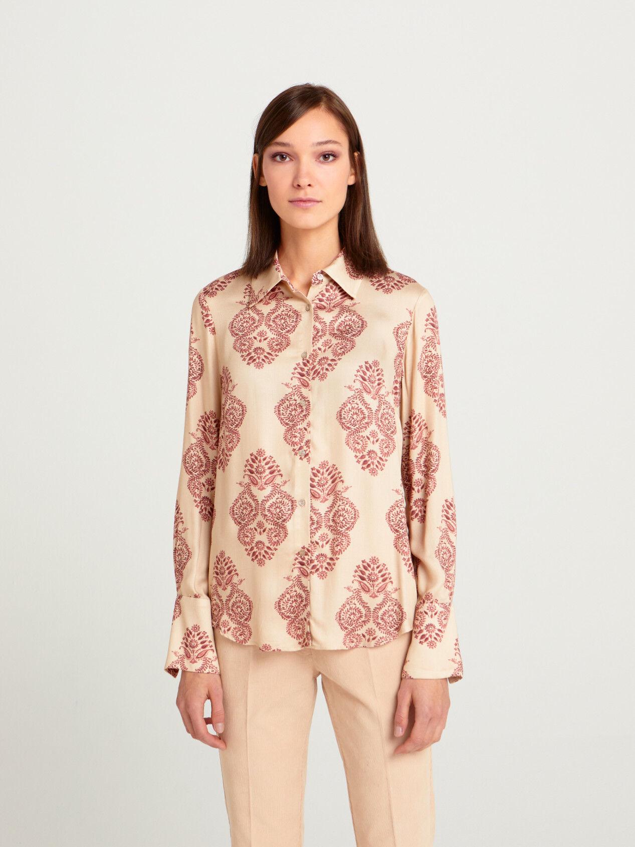 Рубашка женская Sisley 5okr5qff7 XS Бежевый