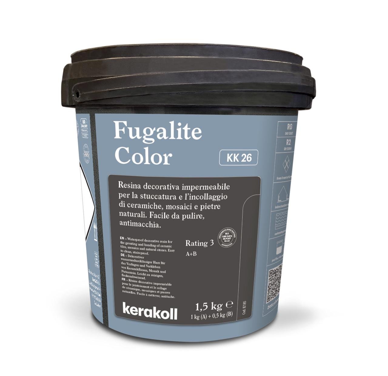 Затирка епоксидна Kerakoll Fugalite Color КК26 1,5 кг Синій (KK26)