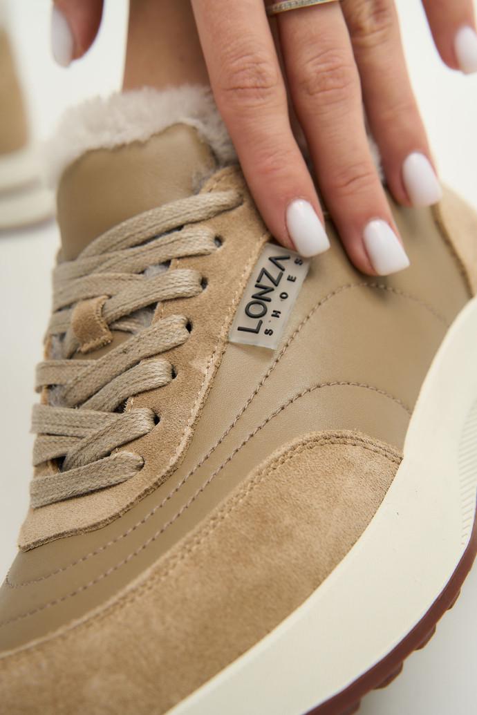 Кроссовки женские зимние LONZA р. 39 Бежевый (178543) - фото 3 Кроссовки женские зимние LONZA р. 39 Бежевый (178543) - фото 3