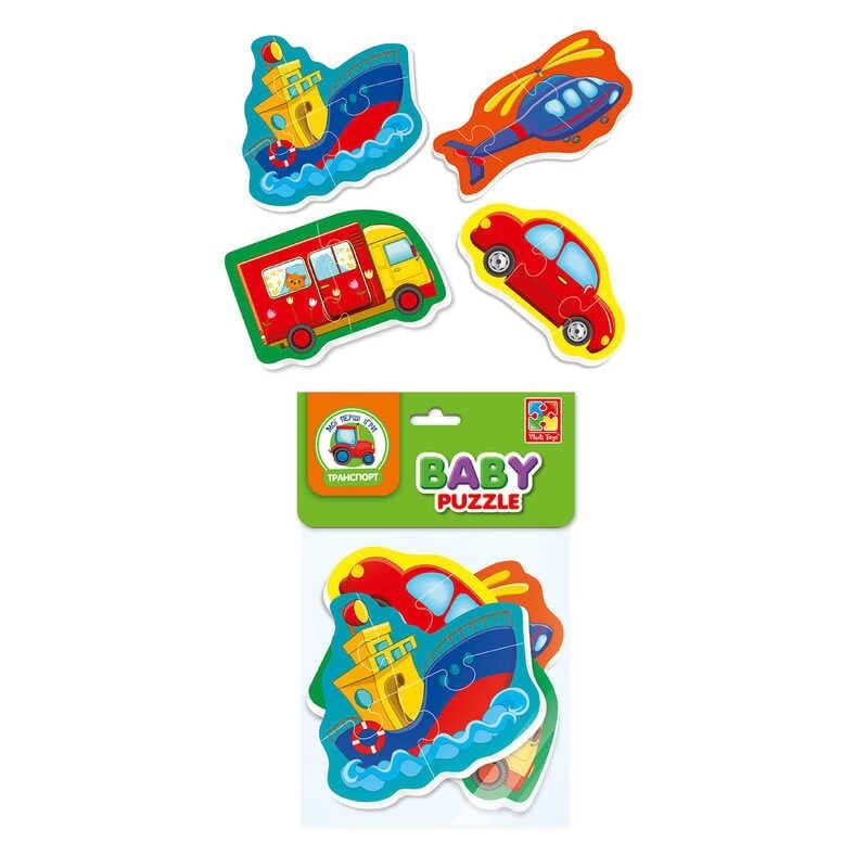Пазлы Vladi Toys Бэби Транспорт VT 1106-96 (4820234760237)