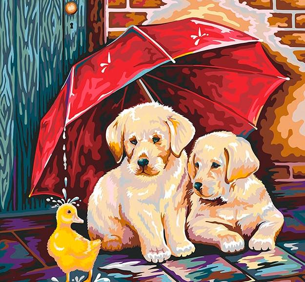 Картина по номерам Danko Toys Животные Щенок под зонтом 40х40 см рус в термопакете (KpNe-40x40-02-07) Картина по номерам Danko Toys Животные Щенок под зонтом 40х40 см рус в термопакете (KpNe-40x40-02-07)