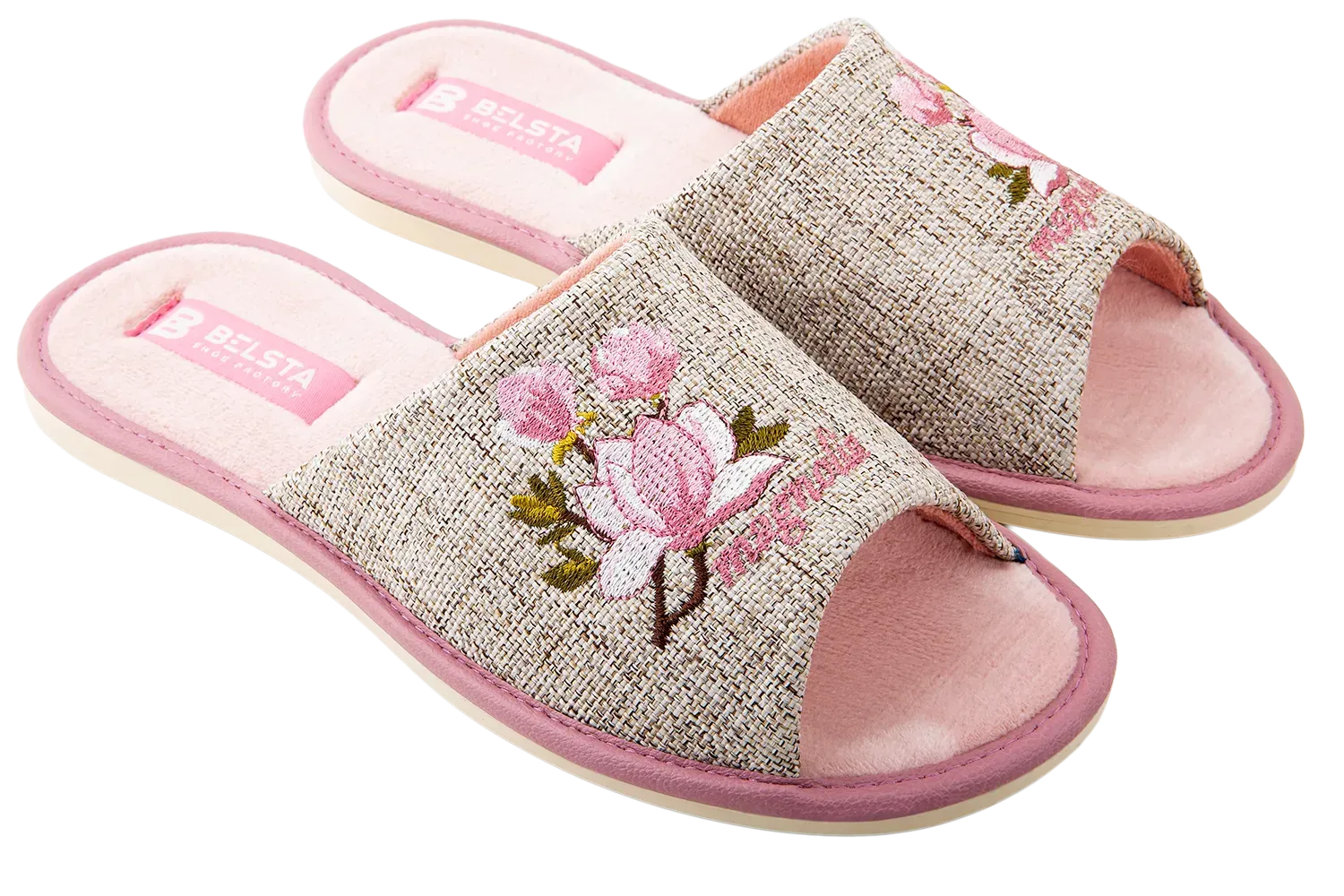 Домашние тапочки женские БЕЛСТА Магнолия 88-52k р. 40 Бежевый