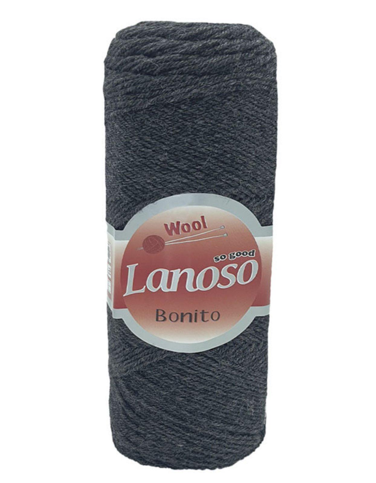 Пряжа Lanoso Bonito Темно-серый (24937325)