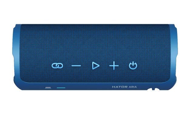 Портативна акустична система Hator Aria Wireless Stormy Blue (HTA-202) - фото 3 Портативна акустична система Hator Aria Wireless Stormy Blue (HTA-202) - фото 3