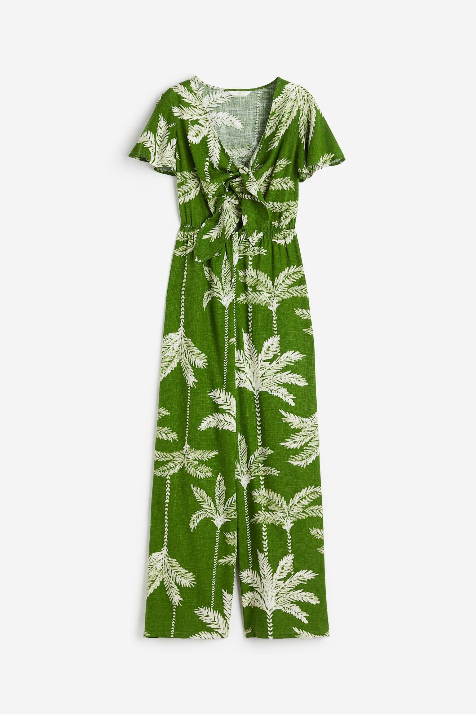 Комбінезон H&M XS Зелено-білий (E30061157794)