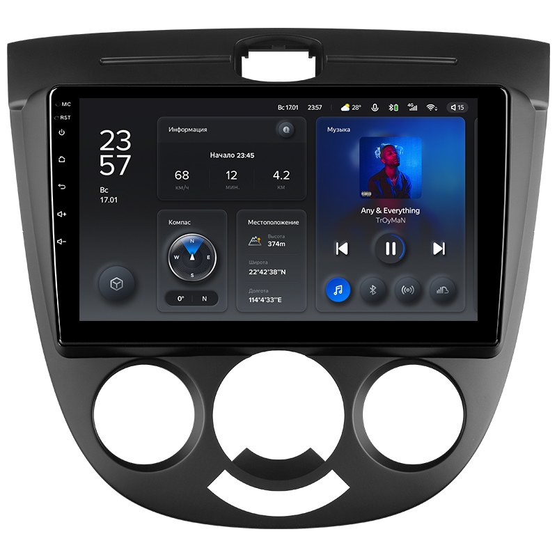 Штатная магнитола Teyes X1 для Chevrolet Lacetti J200 2004-2013, Buick Excelle 2004-2013 Android X1 2+32G