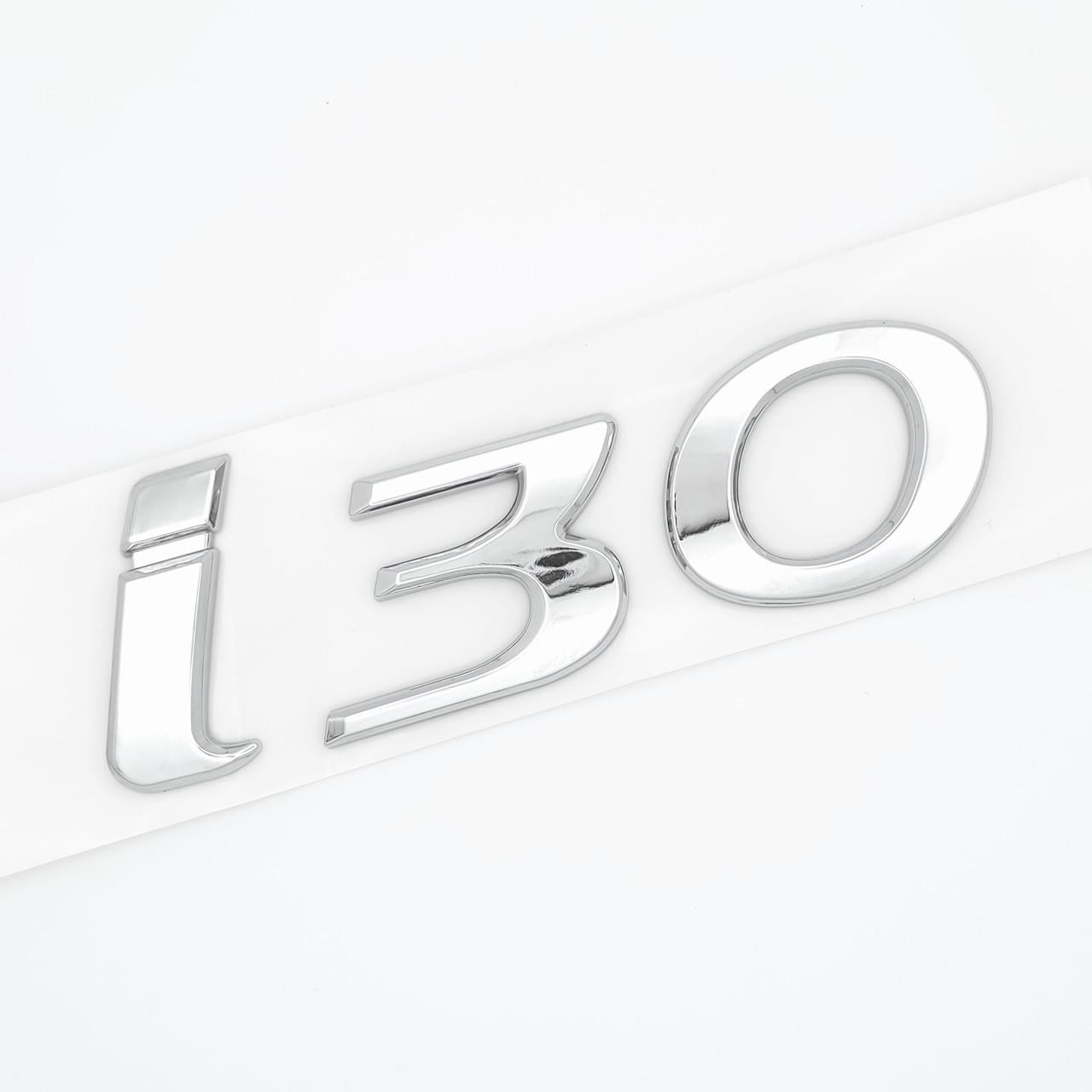 Эмблема надпись i30 Hyundai 11х3,9 см ABS Хром глянец (3105889775)