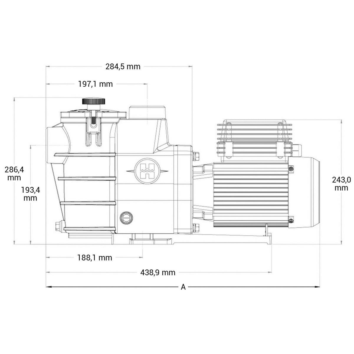 Насос для бассейна Hayward Max Flo SP1806HW81 8 м3/час 0,68 кВт 230 В - фото 3