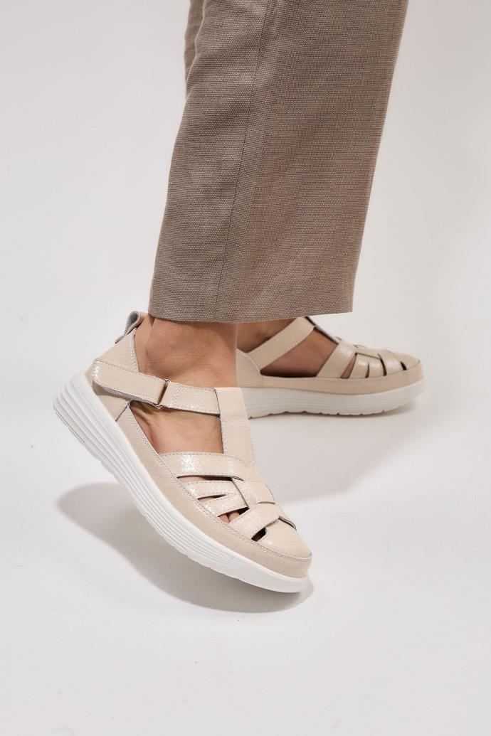 Сандалии женские ALLSY на платформе р. 39 Бежевый (195245) - фото 2 Сандалии женские ALLSY на платформе р. 39 Бежевый (195245) - фото 2