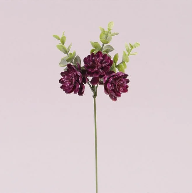 Веточка декоративная Flora с фиолетовым цветом 12 шт. (72892)