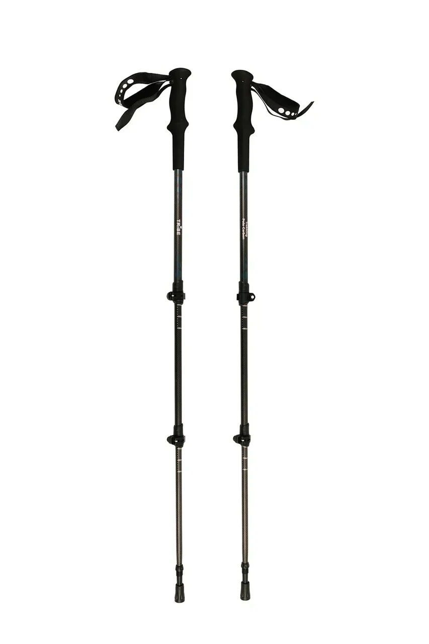 Трекинговые палки Tribe Trekking Pole Carbon карбоновые/телескопические Fast Lock 65–135 см 2 шт. (T-ME-0027-ocean)