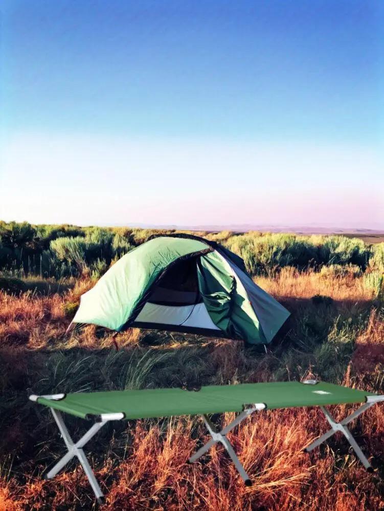 Лежак складной туристический Bass Polska с чехлом 190х70х45 см - фото 5