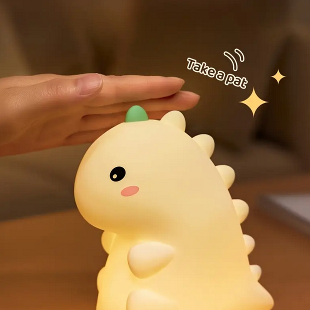 Нічник силіконовий Динозавр з таймером Білий (SAM-900) - фото 11 Нічник силіконовий Динозавр з таймером Білий (SAM-900) - фото 11