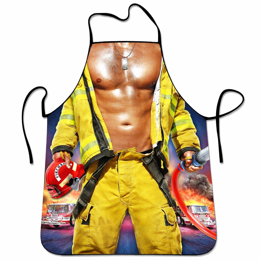 Фартук с приколом для мужчин Пожарный 73x57 см Разноцветный (50070) Фартук с приколом для мужчин Пожарный 73x57 см Разноцветный (50070)