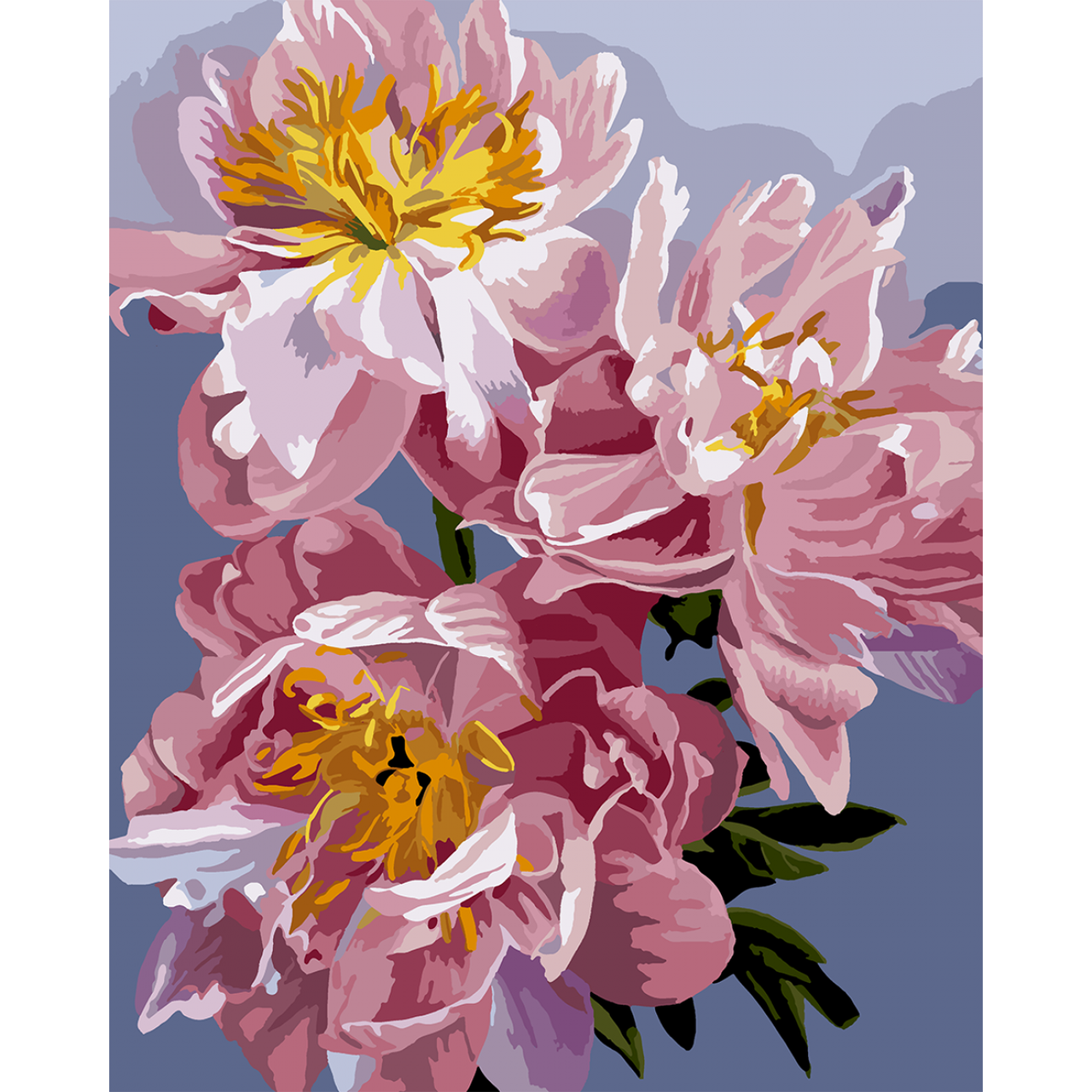Картина по номерам Santi Изысканные пионы 40х50 см (954429)