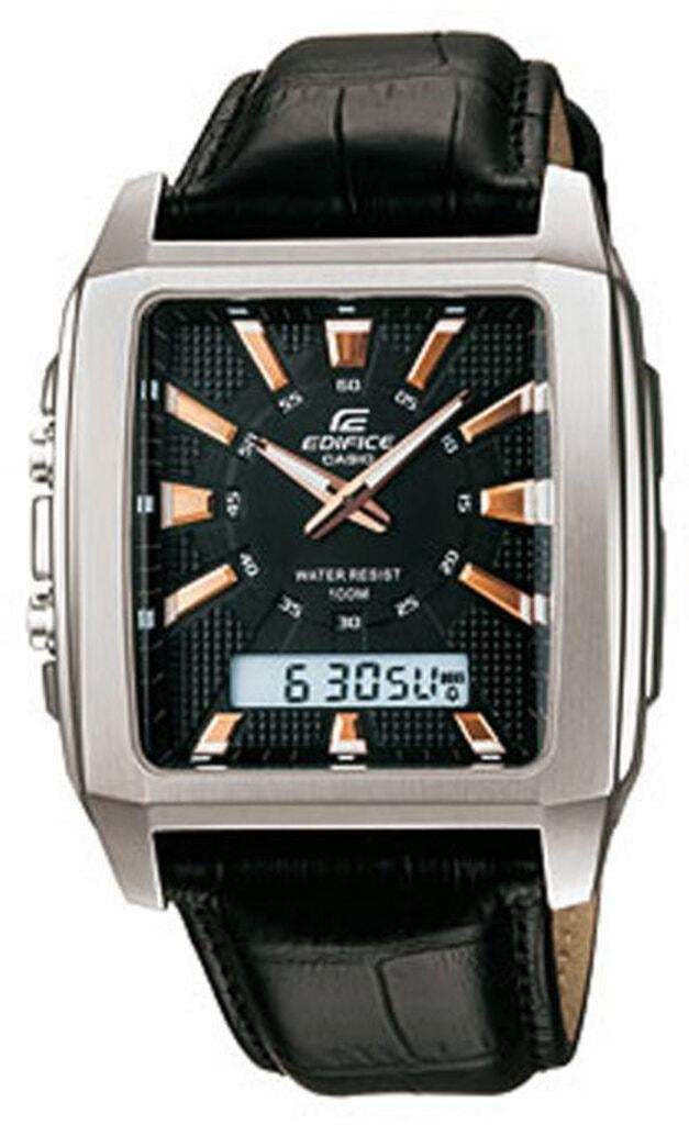 Наручные часы мужские Casio Edifice EFA-130L-1A со стальным корпусом/водозащитой 100 м Черный (3151092515)