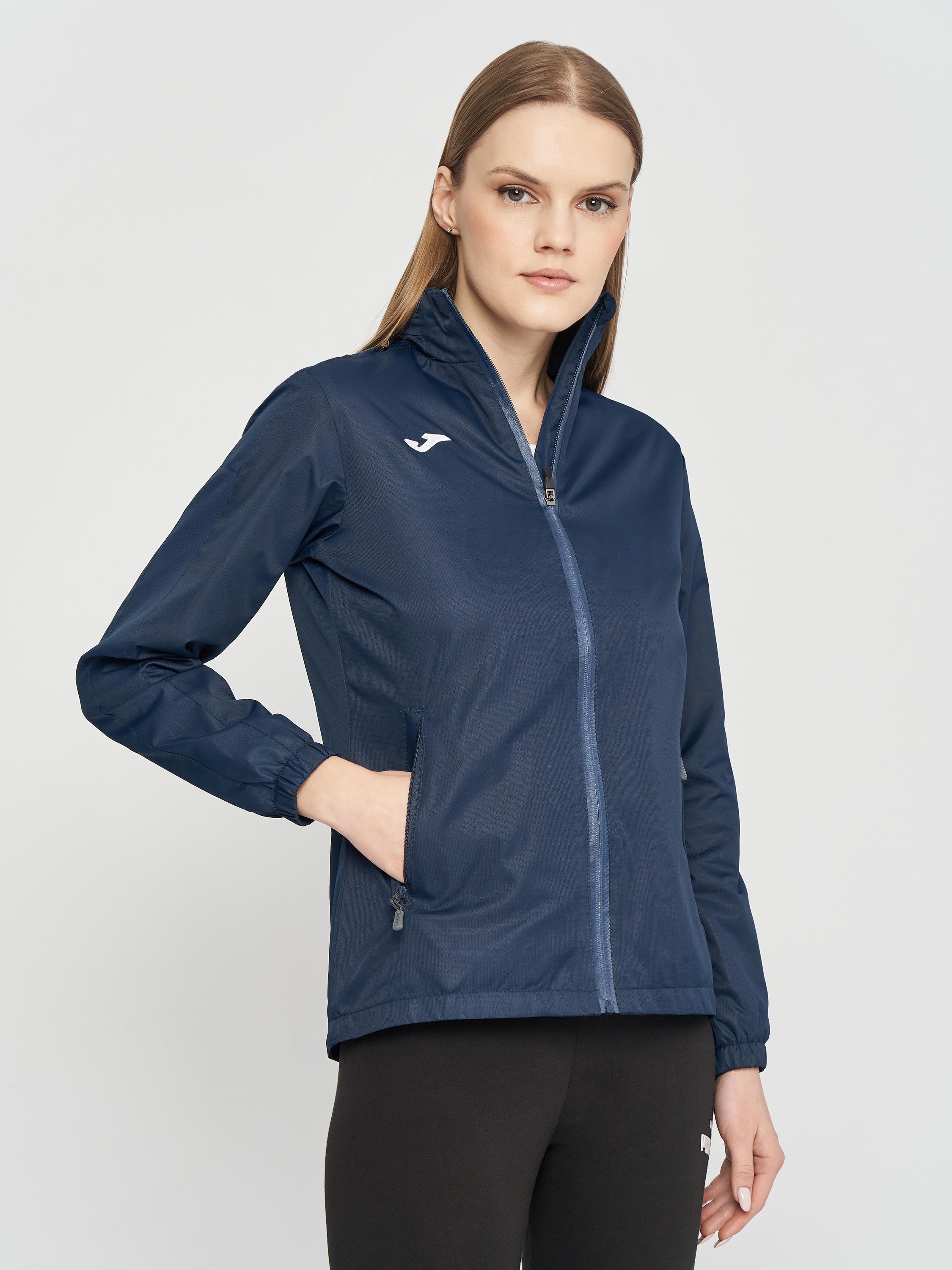 Куртка ветрозащитная женская Joma 901428.331 Trivor Raincoat M Navy (8424309553586) - фото 1