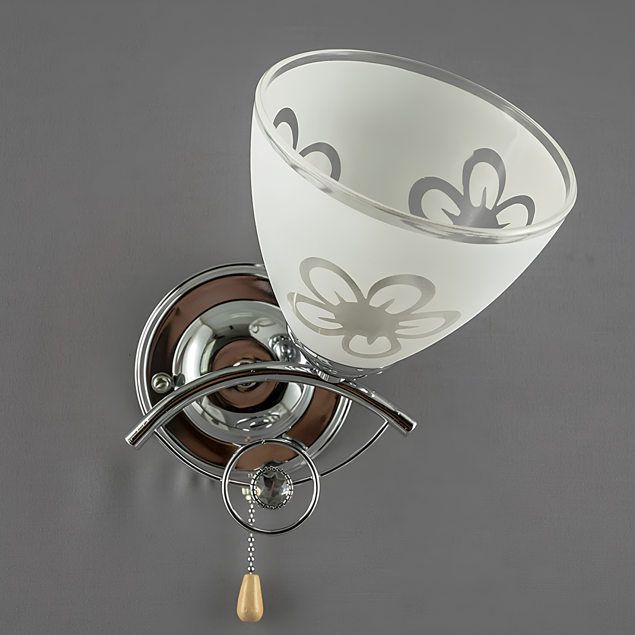 Бра Svet со стеклянным плафоном на одну лампу Е27 Хром (SH-1014/1W CR) Бра Svet со стеклянным плафоном на одну лампу Е27 Хром (SH-1014/1W CR)