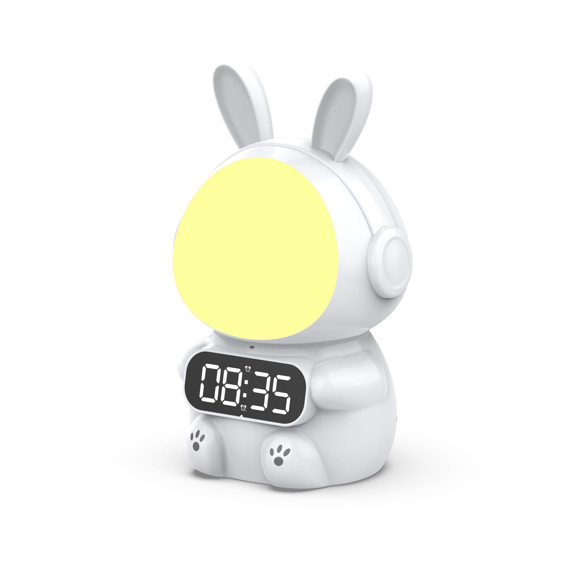 Ночник детский Кролик Rabbit clock на аккумуляторе часы/будильник с таймером (20937900) - фото 1