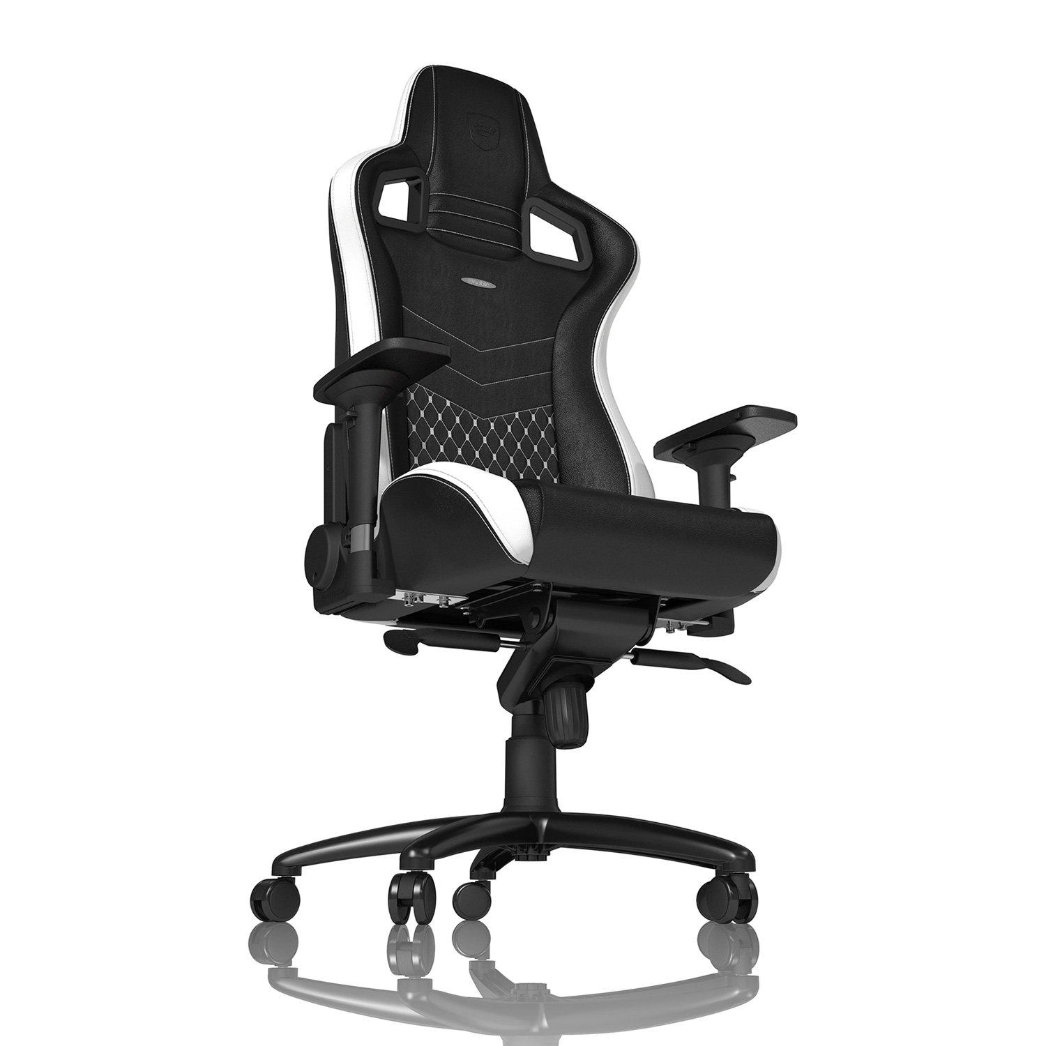 Крісло геймерське Noblechairs EPIC Real Leather Black/White/Red (507f6495) - фото 2