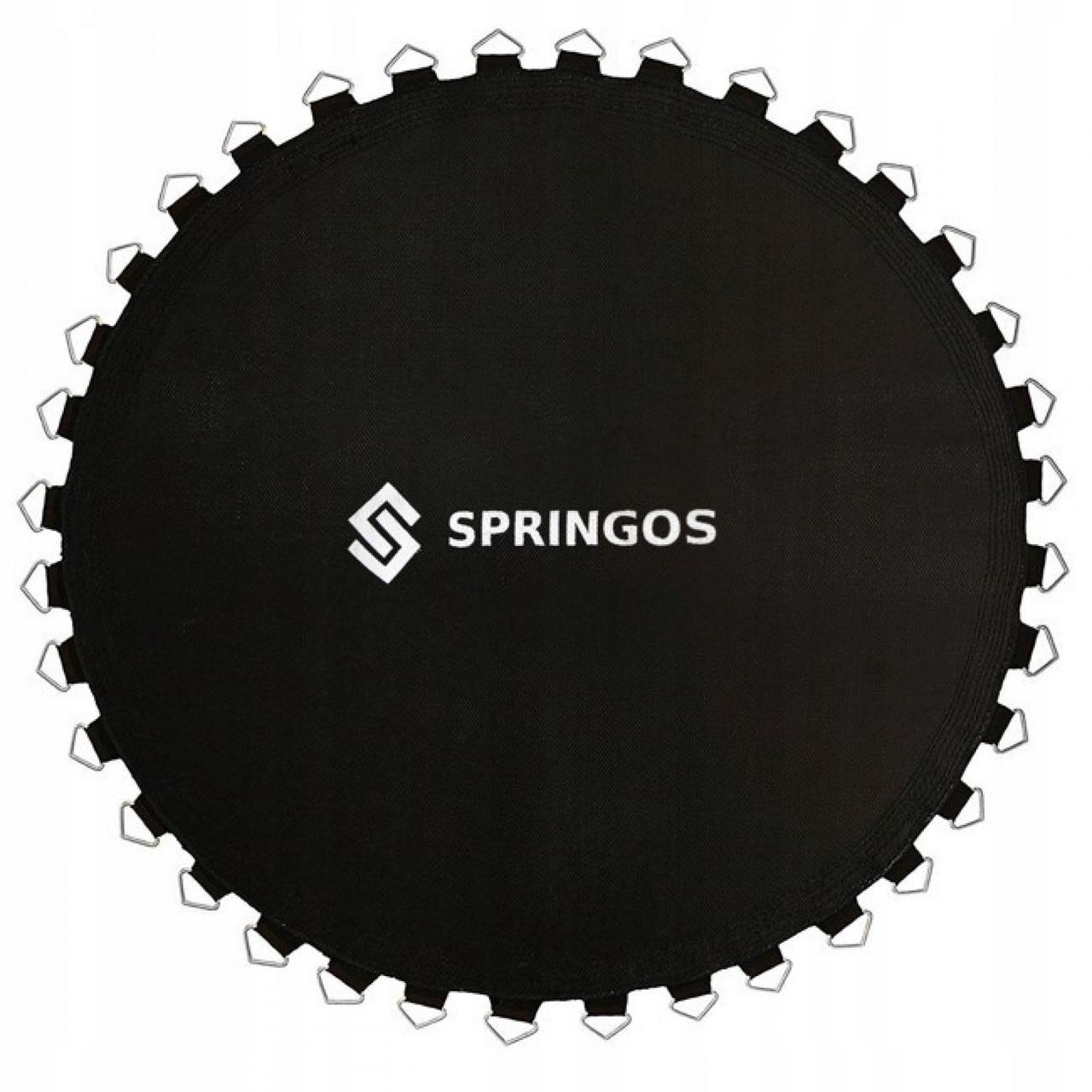 Прыжковое полотно для батута Springos 12FT 366 см 72 пружины Black