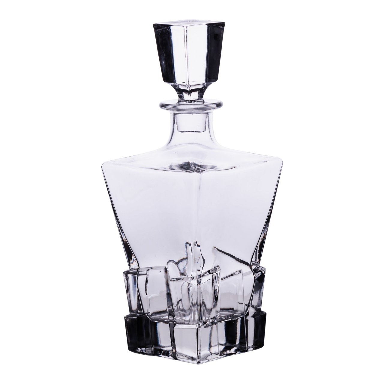 Декантер для виски с пробкой стеклянный под виски 1 л 11х11х28 см (HP-19-32) Декантер для виски с пробкой стеклянный под виски 1 л 11х11х28 см (HP-19-32)